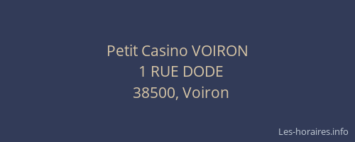 Petit Casino VOIRON