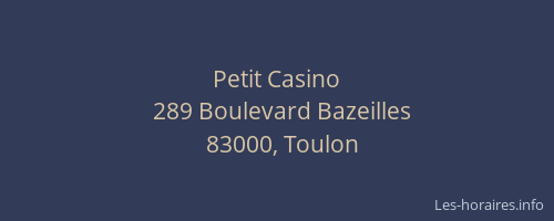Petit Casino