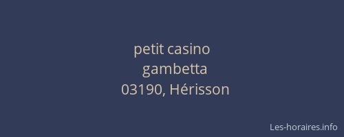 petit casino