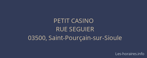 PETIT CASINO