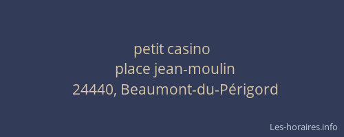 petit casino