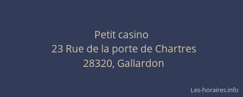 Petit casino