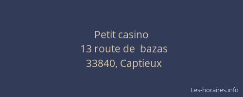 Petit casino