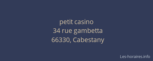 petit casino