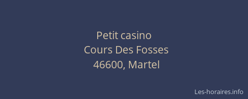 Petit casino