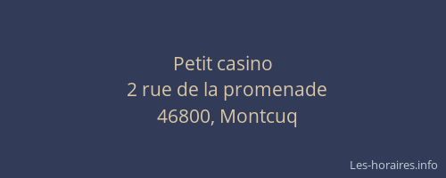 Petit casino