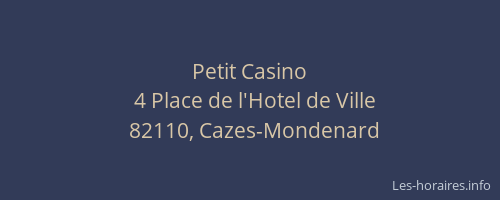 Petit Casino