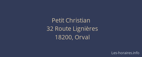 Petit Christian