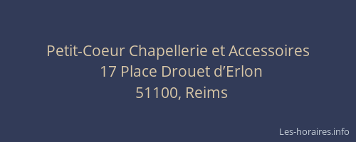 Petit-Coeur Chapellerie et Accessoires