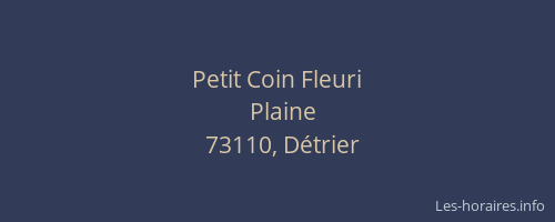 Petit Coin Fleuri