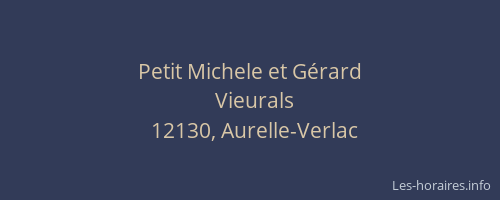 Petit Michele et G&eacute;rard