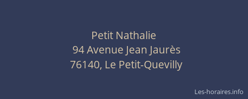 Petit Nathalie