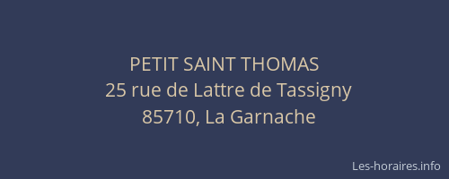 PETIT SAINT THOMAS