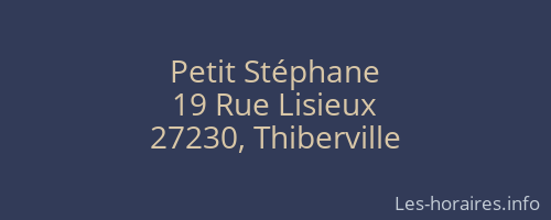 Petit Stéphane