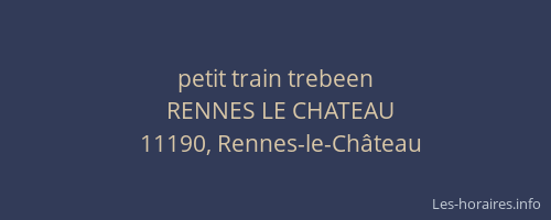 petit train trebeen