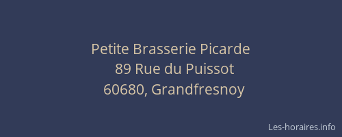 Petite Brasserie Picarde