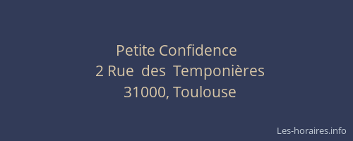 Petite Confidence