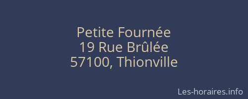 Petite Fournée