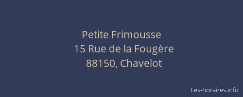 Petite Frimousse