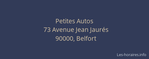 Petites Autos