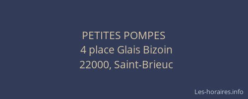 PETITES POMPES