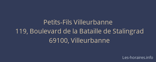 Petits-Fils Villeurbanne