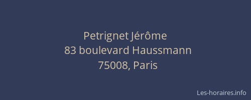 Petrignet Jérôme