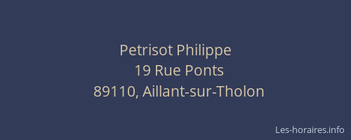 Petrisot Philippe