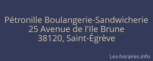 Pétronille Boulangerie-Sandwicherie