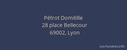 Pétrot Domitille
