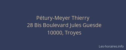 Pétury-Meyer Thierry