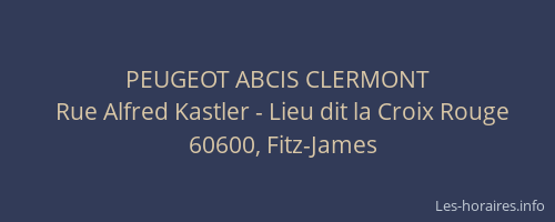 PEUGEOT ABCIS CLERMONT