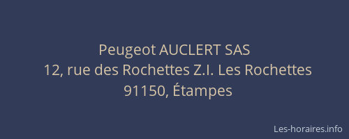 Peugeot AUCLERT SAS