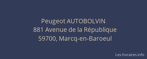 Peugeot AUTOBOLVIN