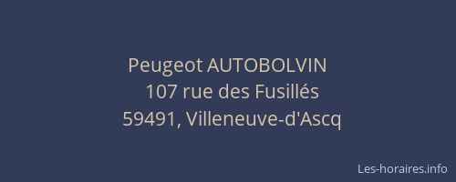 Peugeot AUTOBOLVIN