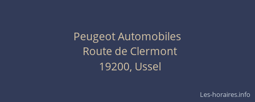 Peugeot Automobiles
