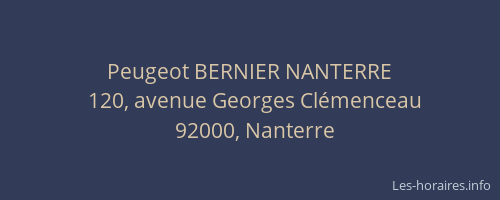 Peugeot BERNIER NANTERRE