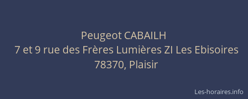 Peugeot CABAILH