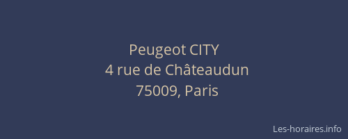 Peugeot CITY