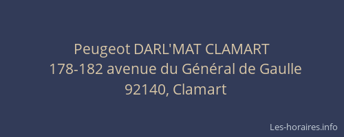 Peugeot DARL'MAT CLAMART