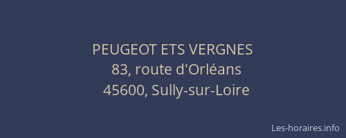 PEUGEOT ETS VERGNES
