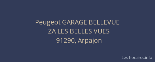 Peugeot GARAGE BELLEVUE