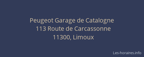 Peugeot Garage de Catalogne