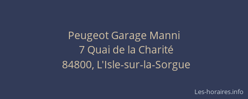 Peugeot Garage Manni