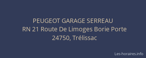 PEUGEOT GARAGE SERREAU
