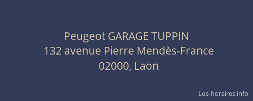 Peugeot GARAGE TUPPIN