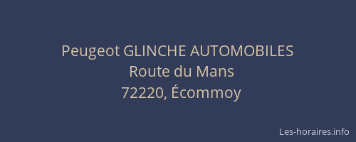 Peugeot GLINCHE AUTOMOBILES