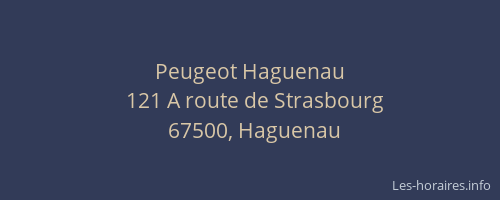 Peugeot Haguenau