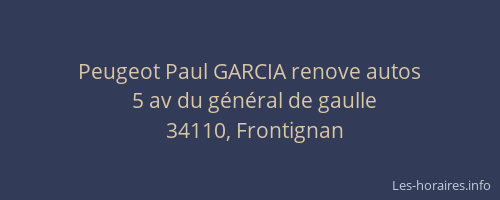 Peugeot Paul GARCIA renove autos