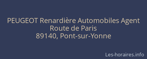 PEUGEOT Renardi&egrave;re Automobiles Agent